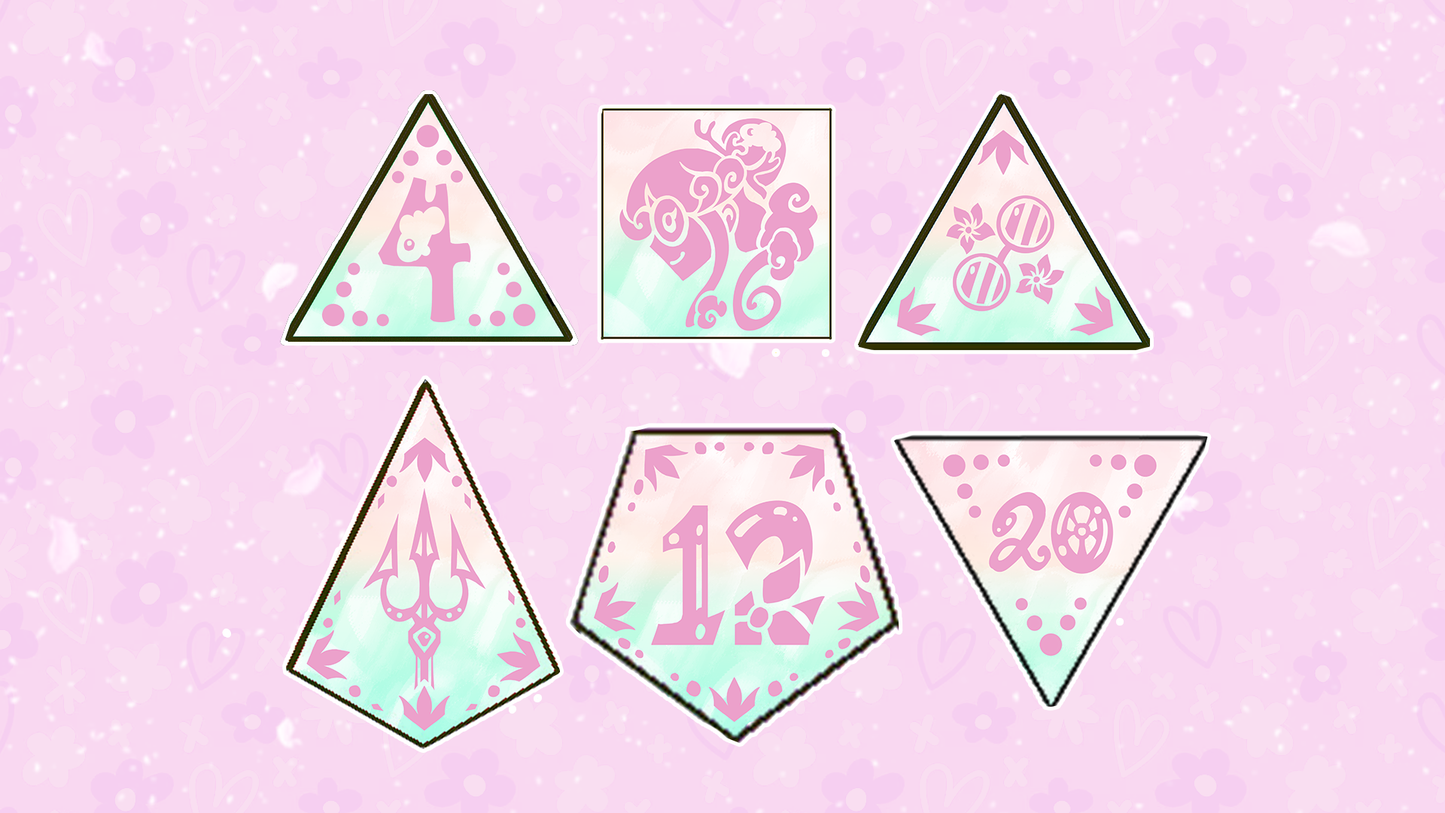 Ocean's Blossom | FORTUNE | Dice Set