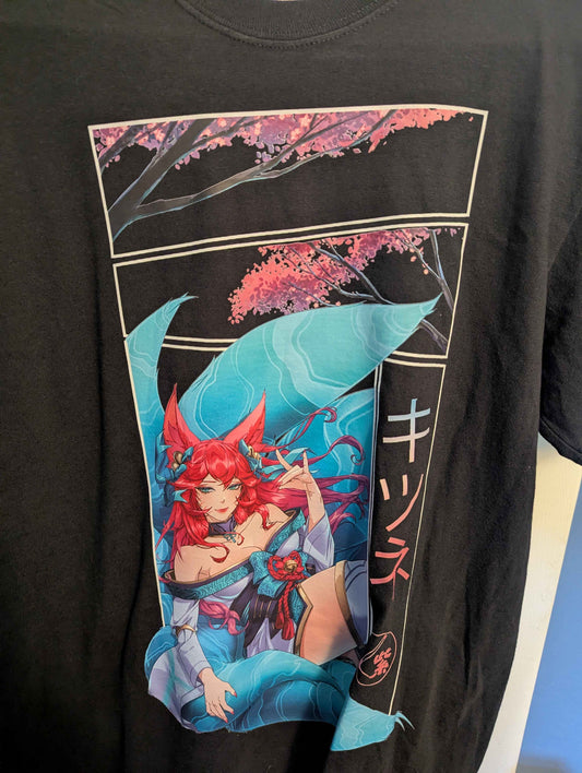 Spirited Kitsune | EQUIPMENT | Spirit Blossom Ahri T-Shirt (In Stock)